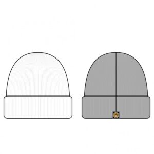 Double Mütze mit Umschlag
